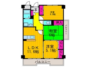 コモドの物件間取画像